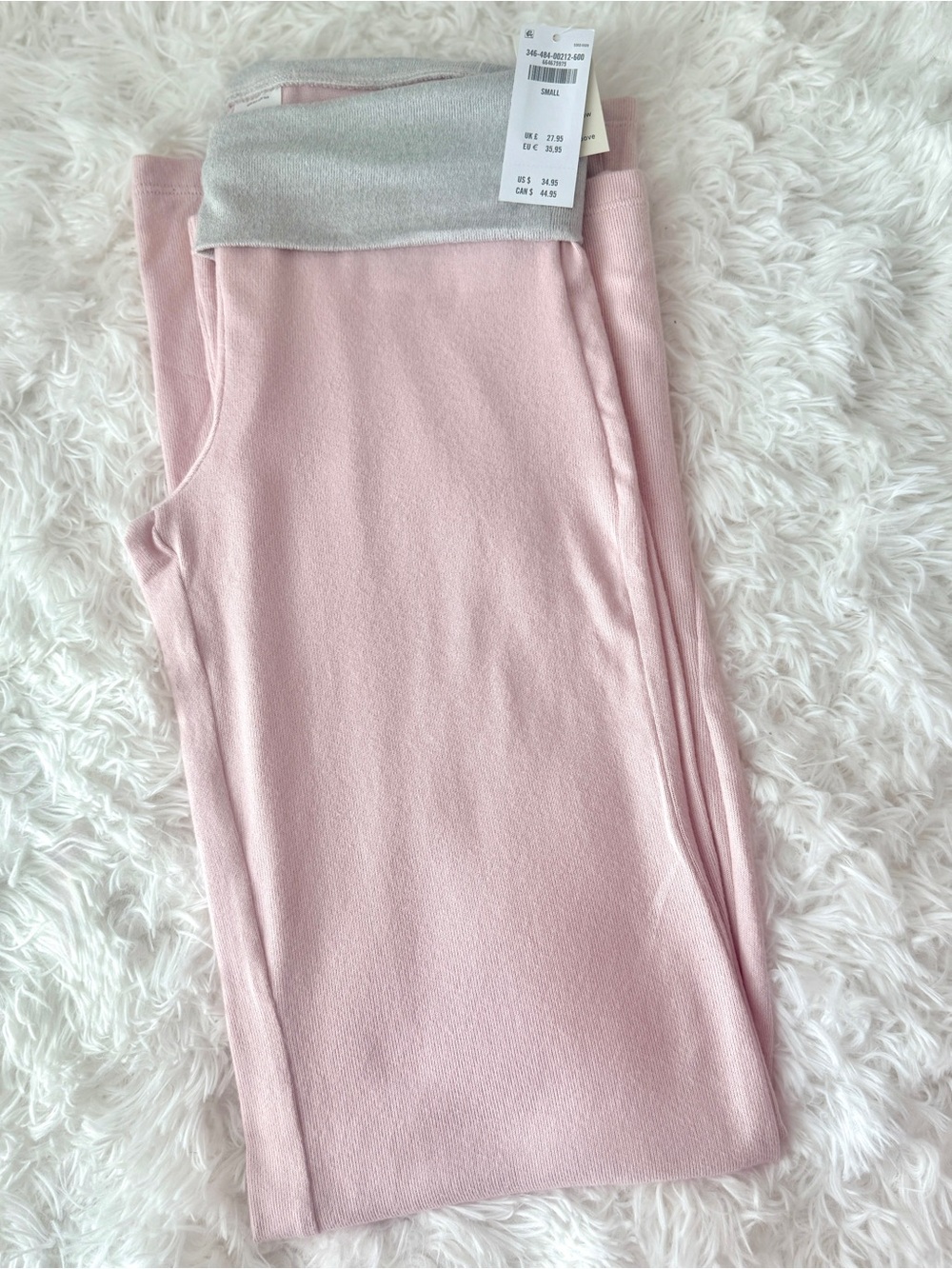 Hollister Always Cozy Knit Foldover Waist Flare Pants Light Lilac NWT